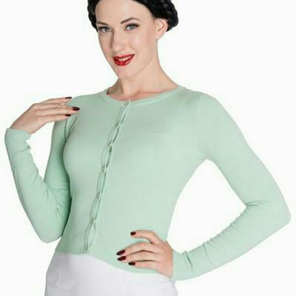 Hell Bunny Paloma Sweater in mint size XS